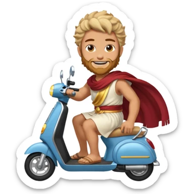 zeus god drive scooter sticker