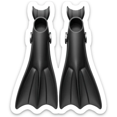  diving fins sticker