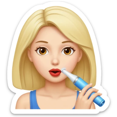 woman giving a blowjob sticker