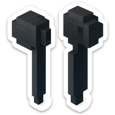 black EarPods headphones sticker