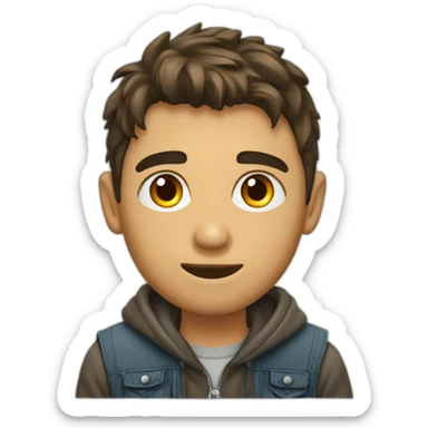 Jeune homme qui se frappe la tête  sticker