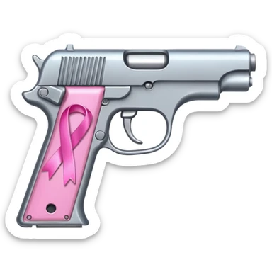 Pistol and ribbon mixer sticker