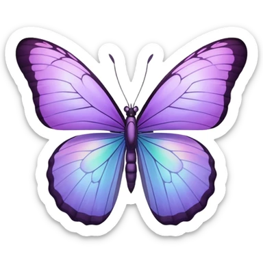 Butterfly color lilac Ike the color of samsung a 55 sticker