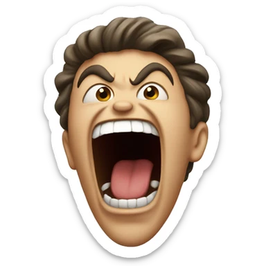 screaming sticker