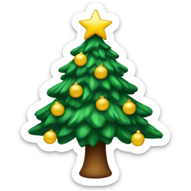 Christmas tree sticker