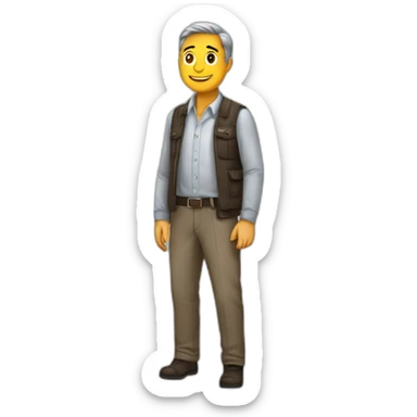 erkek yakışıklı ve gözlüklü sticker