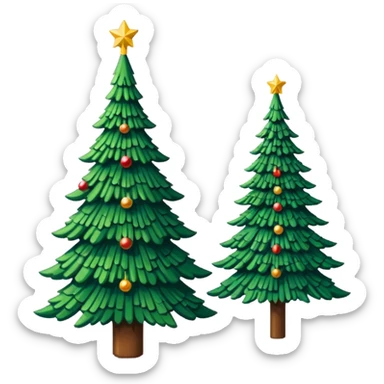 un arbol de navidad en lo lejos, y haiga un texto super bonito que diga "Llegó la navidad", y un fondo navideño (que sea en pixel art, toda la imagen) sticker