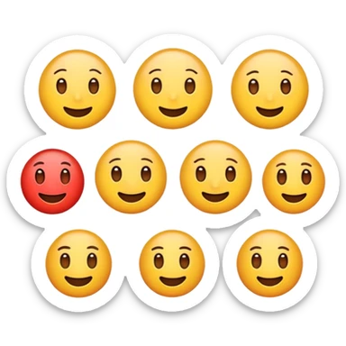 un emoji six seven sticker