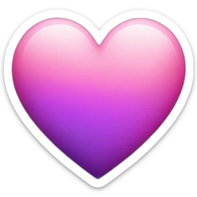 heart pink and purple sticker