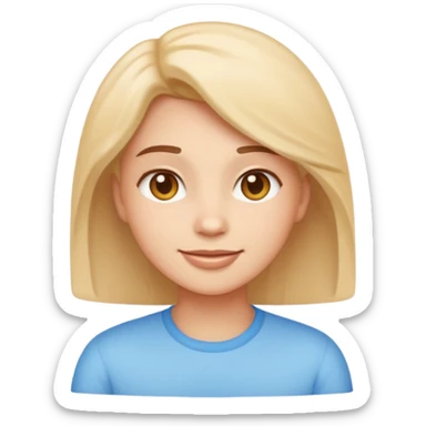 Emoji-style trans character, friendly and confident expression, clean vector shading, soft lighting, simple background, inclusive design sticker