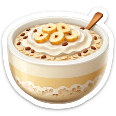 Avena de noche boul caliente  sticker