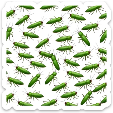 Crickets waiting impatiently  sticker
