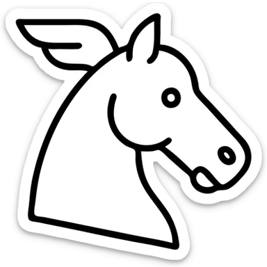 Apply the Hermès orange box color as the background using the orange from the reference image. Keep the horse head icon minimalist and modern with a black outline. Convey a premium brand feel with a clean and sleek look. sticker