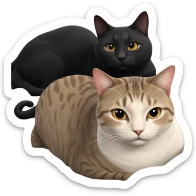 cat gazing at viewer sticker