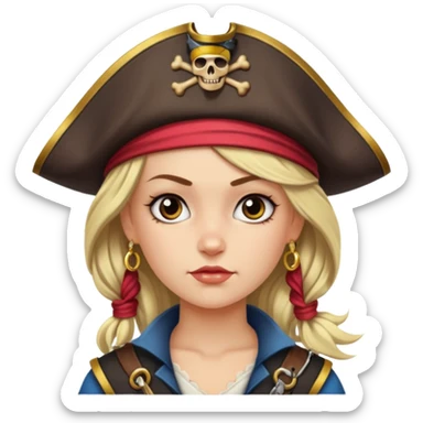 Une Princesse Pirates rebelles et t belle sticker