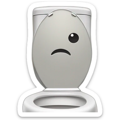 Caca dans des toilettes sticker