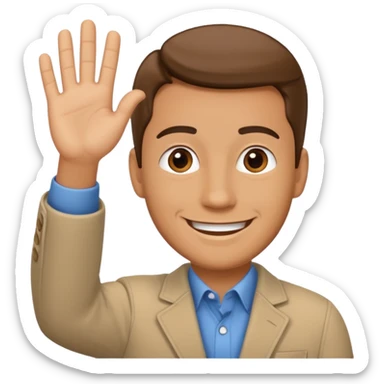 Ken carson waving bye sticker