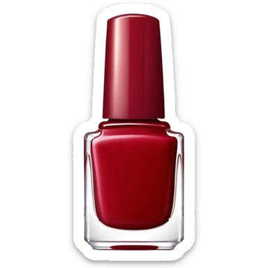 Beautiful Bottle of dark red nail polish sticker