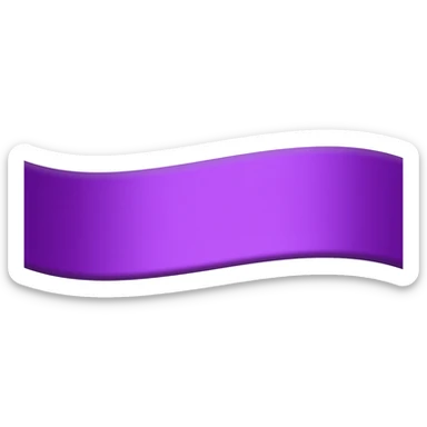 Purple ribbon sticker