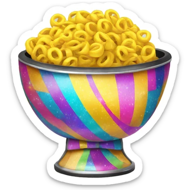 Disco bowl with tie  sticker