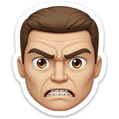 Personal mío con mi rostro ENOJADA sticker