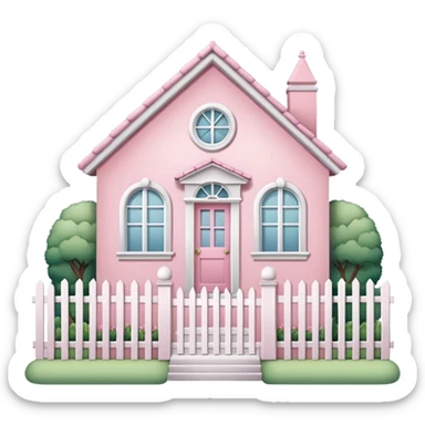 Pink home sticker