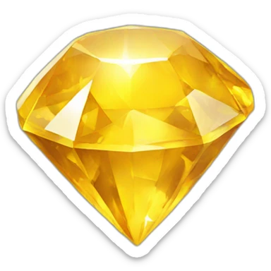 yellow gem sticker