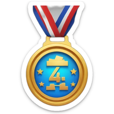 4th place medal sticker
