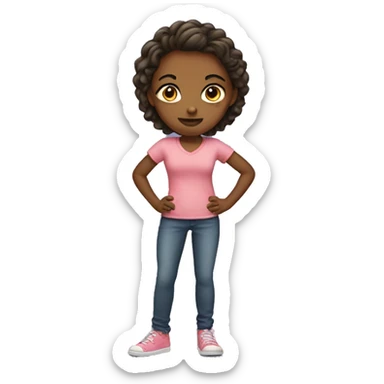 girl standing sassy sticker