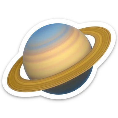 Saturn planet sticker