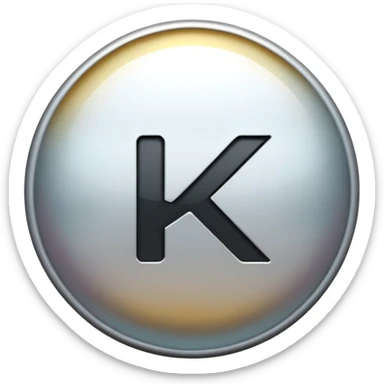 A D with a K in it sticker