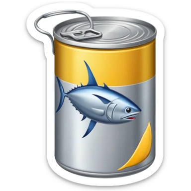Tuna can sticker