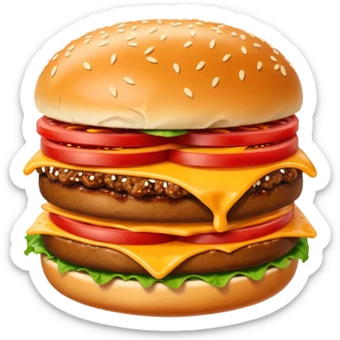Spicy meat sandwich sticker