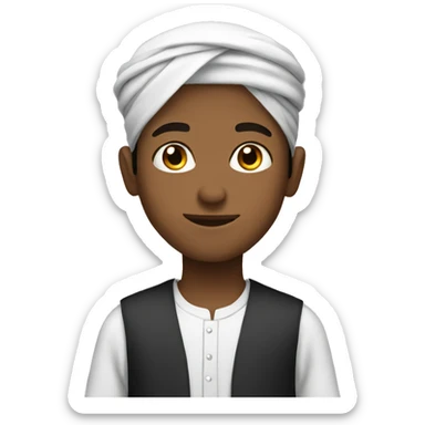 Muslim boy sticker