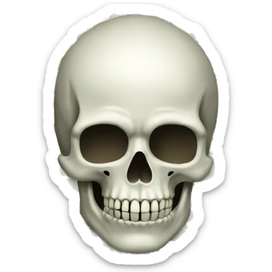 skull emoji withmoney sticker