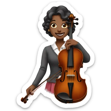 Violin coquette sticker