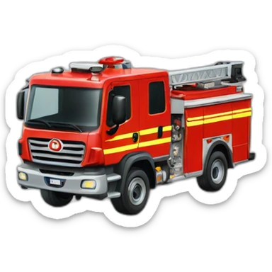 Firefighter truck switzerland sticker