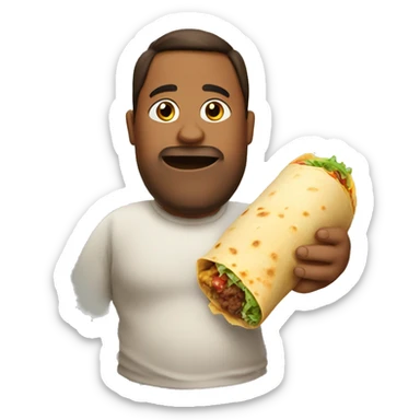 Big fat burrito sticker