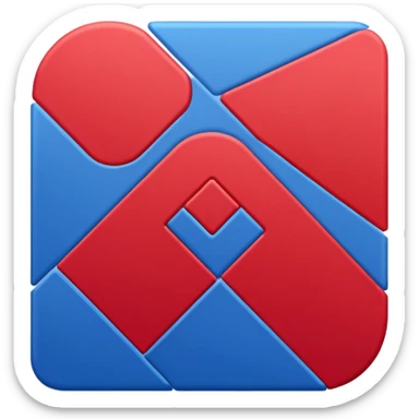 Fcb logo minimal dual tone sticker