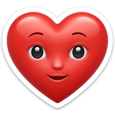 cute heart emoji  sticker