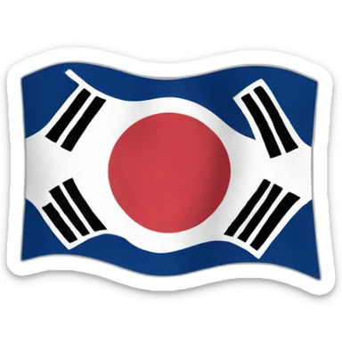 united Korean flag sticker