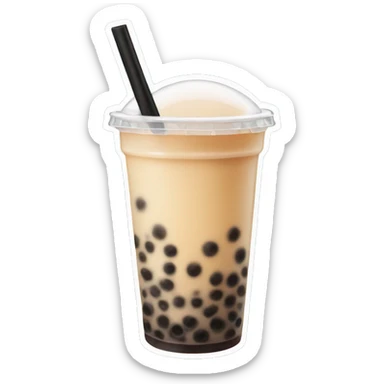 Bubble tea sticker