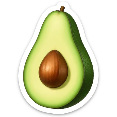 Granada abierta con su hoja (fruta) sticker