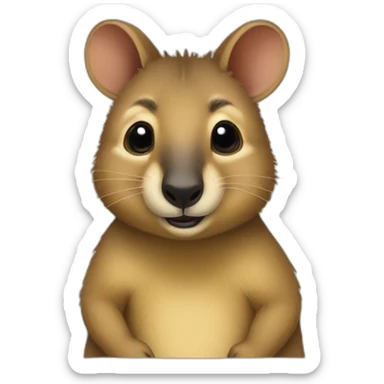 quokka wallaby sadden sticker