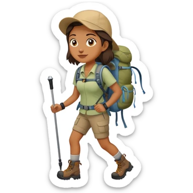 womanHiking sticker
