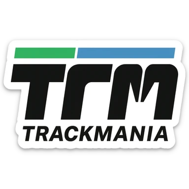 trackmania logo sticker