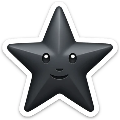 Black star  надпись sticker