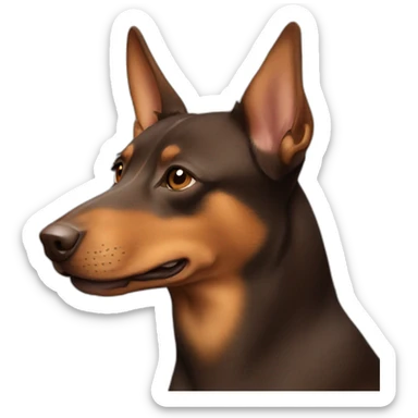 brown australian kelpie sticker