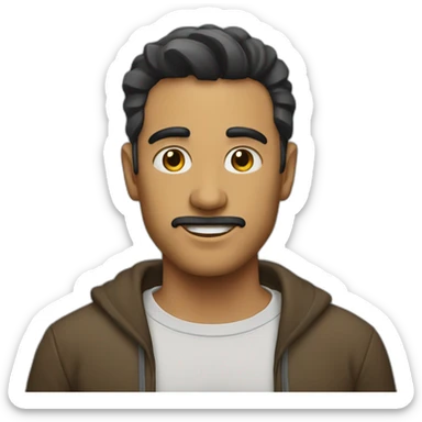 HOMBRE TAPABOCA sticker