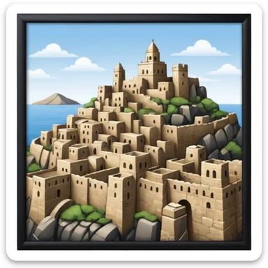 ancient city with high wall sticker